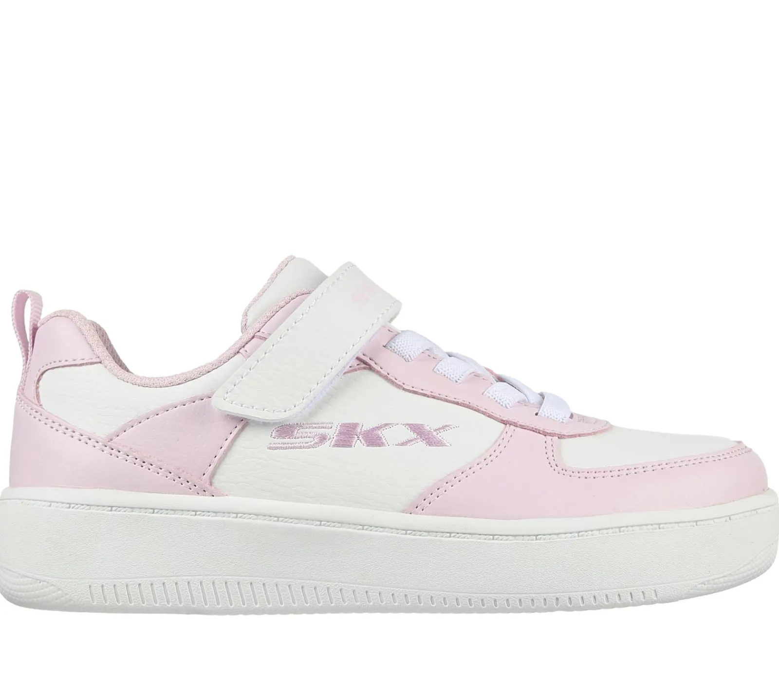 Calçado Sem Atacadores|Sapatilhas-SKECHERS Sport Court 92 BRANCO / ROSA