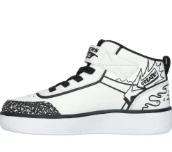 Sapatilhas-SKECHERS Sport Court 92 - Color-Blitz BRANCO / PRETO
