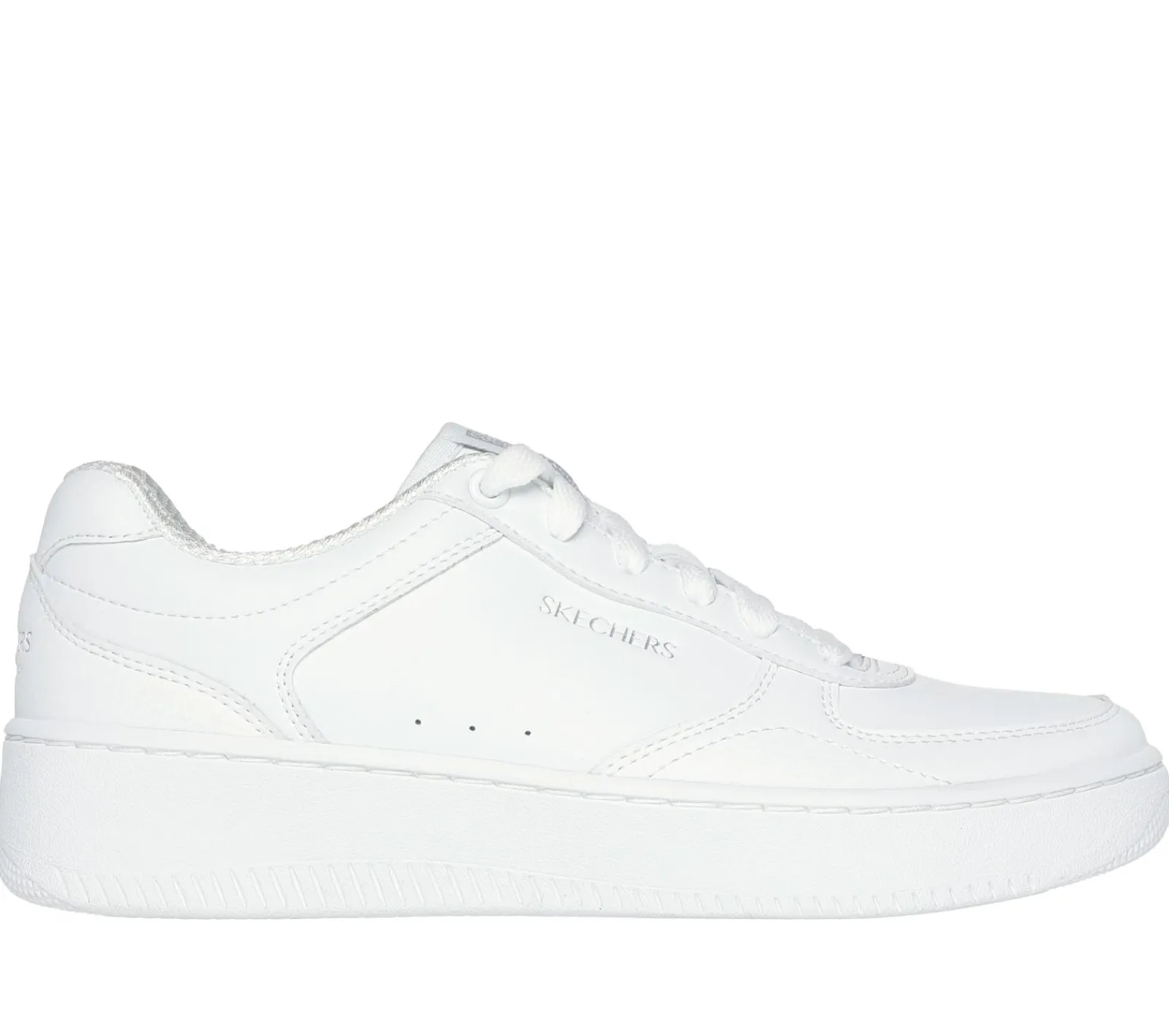 Com Atacadores|Sapatilhas Casuais-SKECHERS Sport Court 2.0 - Core Essential BRANCO