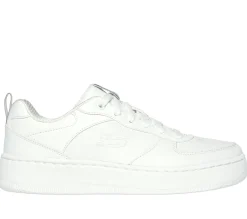 Com Atacadores|Sapatilhas Casuais-SKECHERS Sport Court 92 - Illustrious BRANCO