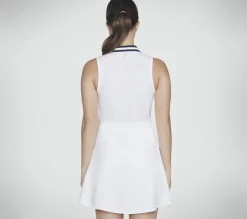 Partes De Cima|Partes De Cima-SKECHERS Sport Court Dress BRANCO