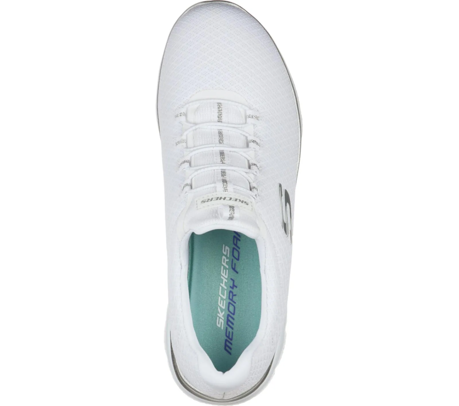 Sapatilhas-SKECHERS Summits BRANCO / PRATEADO