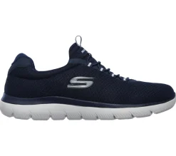 Calçado Sem Atacadores|Sapatilhas Casuais-SKECHERS Summits NAVY