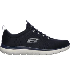Calçado Sem Atacadores-SKECHERS Summits - Louvin NAVY