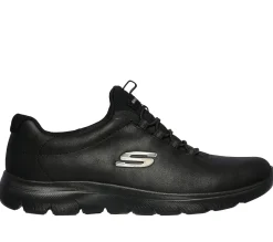 Calçado Sem Atacadores|Sapatilhas-SKECHERS Summits - Oh So Smooth PRETO