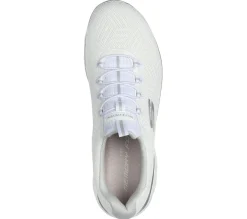 Calçado Sem Atacadores|Sapatilhas Casuais-SKECHERS Summits - Artistry Chic BRANCO / PRATEADO