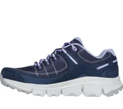 Com Atacadores|Sapatilhas-SKECHERS Summits AT - Artists Bluff NAVY / ROXO