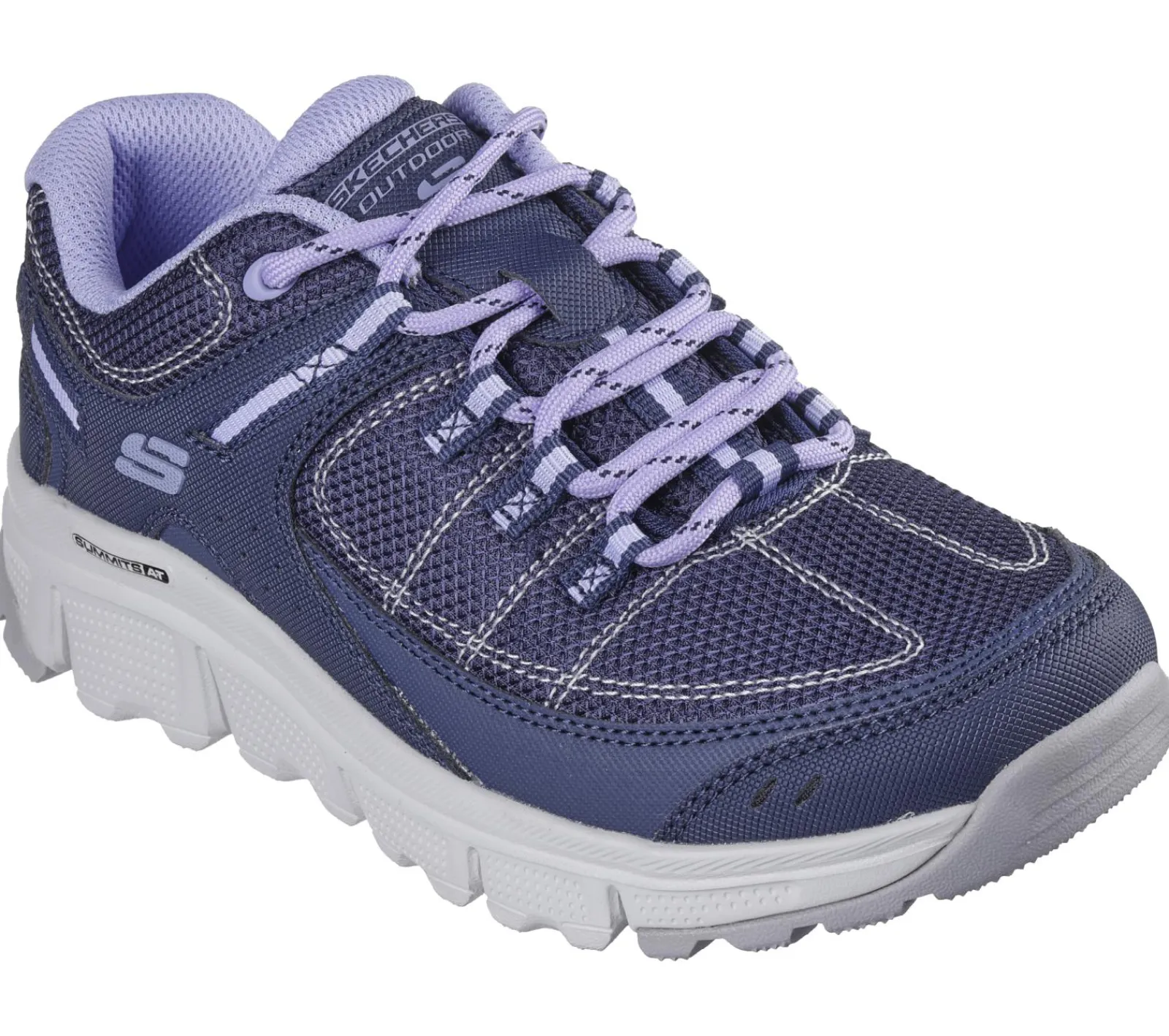 Com Atacadores|Sapatilhas-SKECHERS Summits AT - Artists Bluff NAVY / ROXO