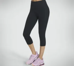 Calças|Partes De Baixo-SKECHERS The GO WALK HW Mid Legging PRETO