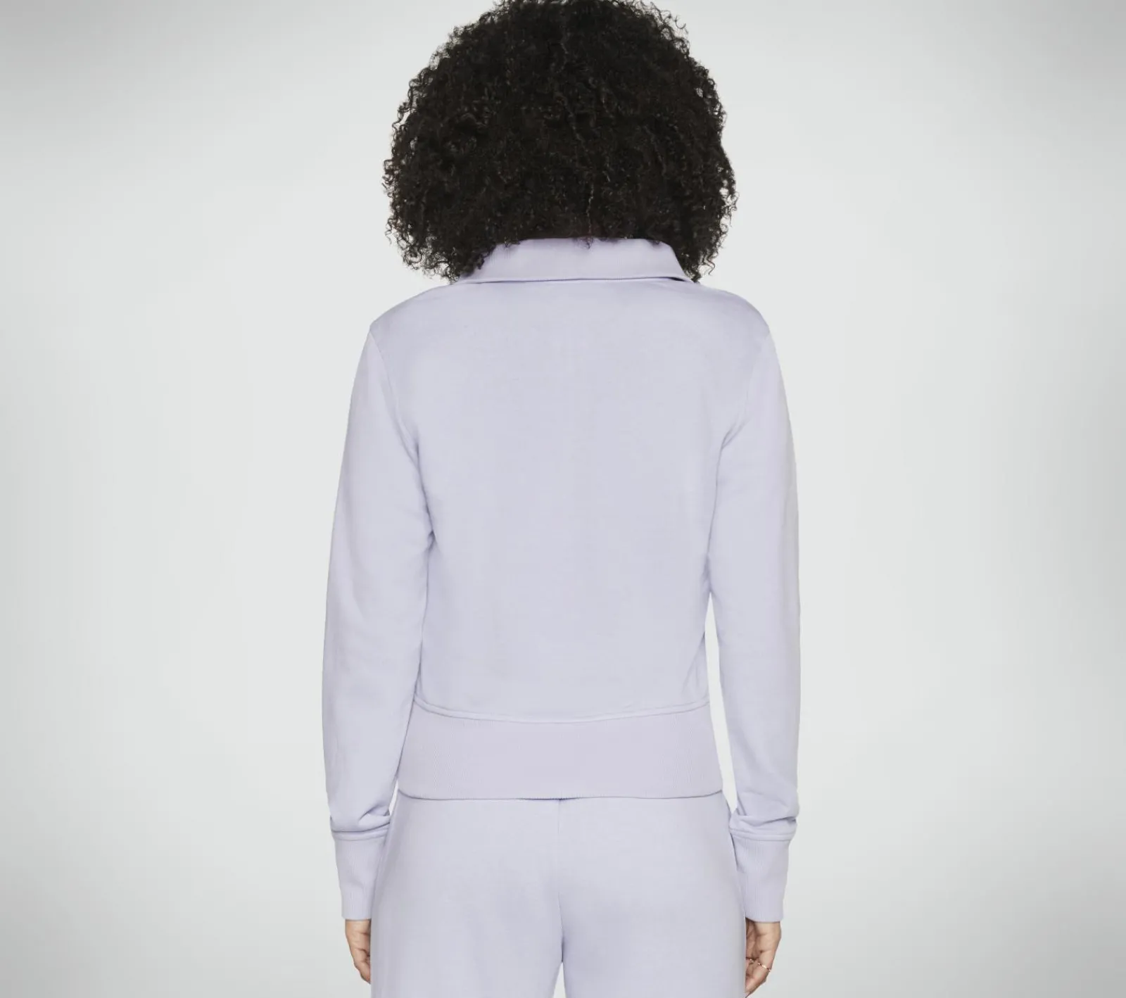Partes De Cima|Partes De Cima-SKECHERS The Hoodless Hoodie Diamond Jacket LAVANDA / ROSA CLARO