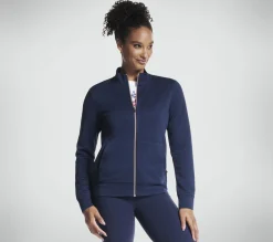 Partes De Cima|Partes De Cima-SKECHERS The Hoodless Hoodie GO WALK Everywhere Jacket NAVY