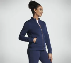 Partes De Cima|Partes De Cima-SKECHERS The Hoodless Hoodie GO WALK Everywhere Jacket NAVY