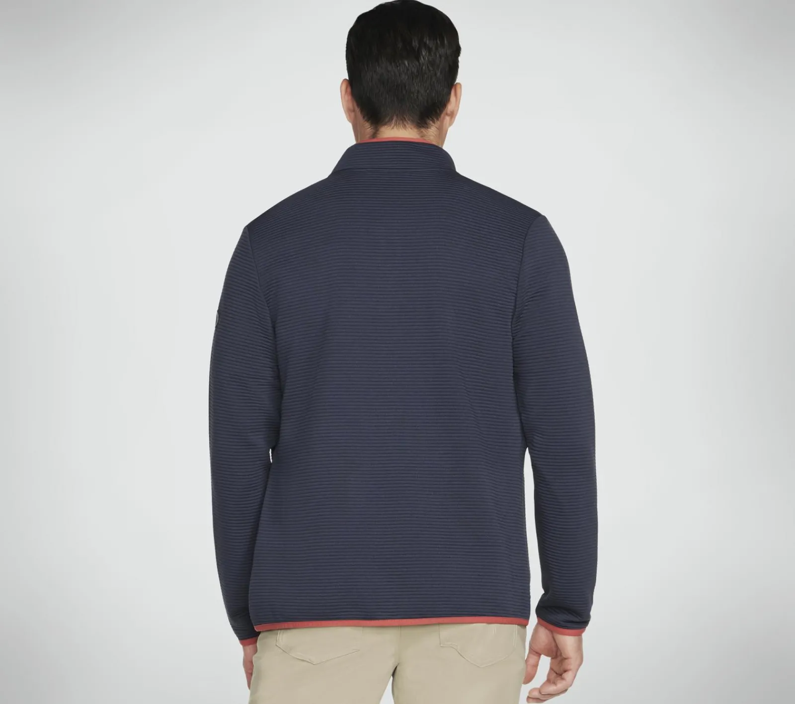 Partes De Cima|Partes De Cima-SKECHERS The Hoodless Hoodie Ottoman Jacket CARVÃO / NAVY