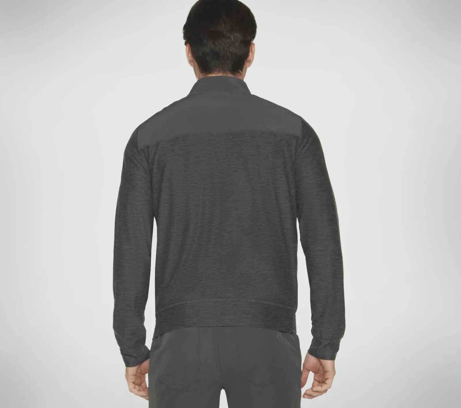 Partes De Cima|Partes De Cima-SKECHERS The Hoodless Hoodie SKECH-KNITS ULTRA GO Lite PRETO / CARVÃO