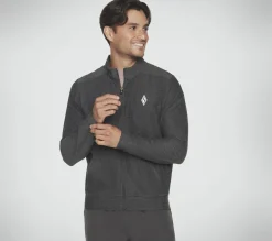Partes De Cima|Partes De Cima-SKECHERS The Hoodless Hoodie SKECH-KNITS ULTRA GO Lite PRETO / CARVÃO