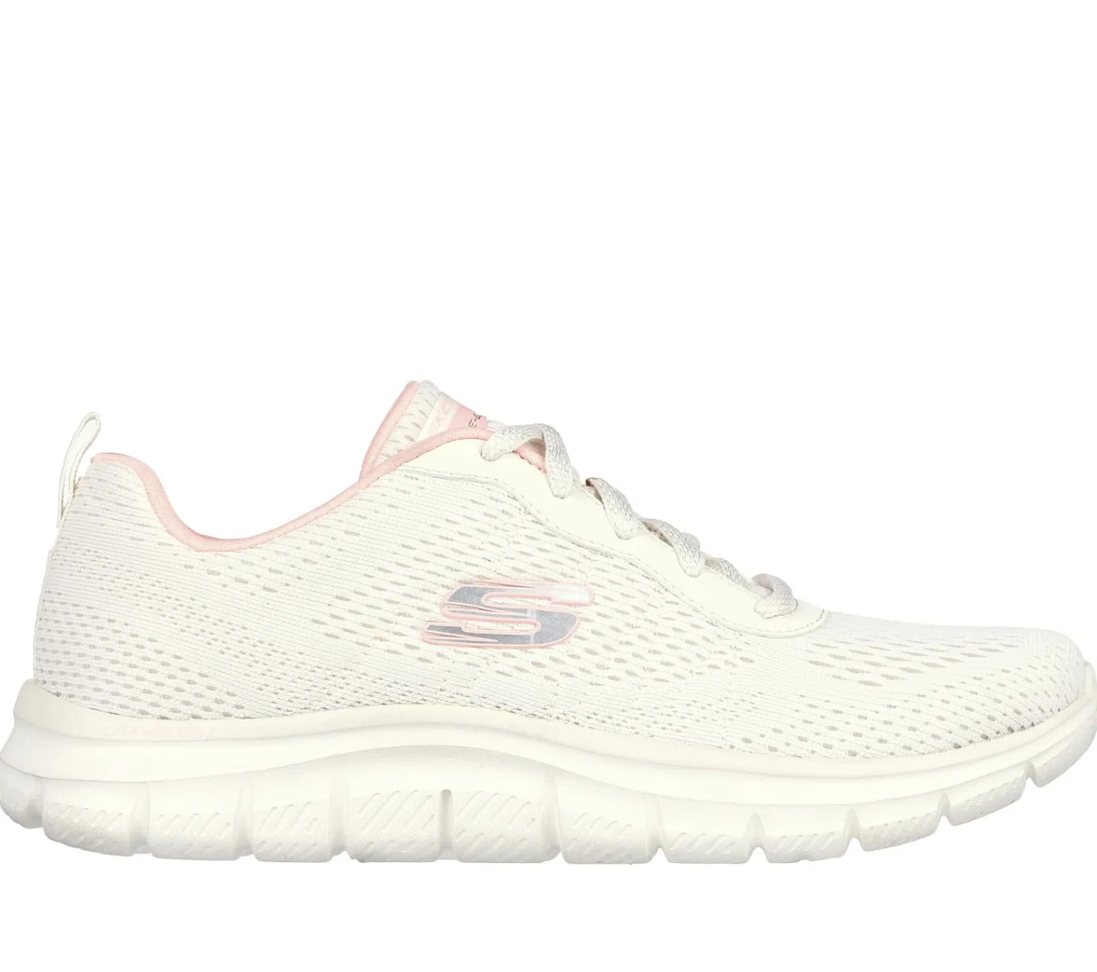 Com Atacadores|Sapatilhas Casuais-SKECHERS Track - New Staple NATURAL / ROSA