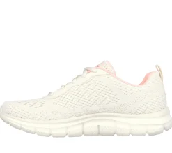 Com Atacadores|Sapatilhas Casuais-SKECHERS Track - New Staple NATURAL / ROSA