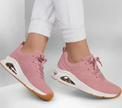 Com Atacadores|Sapatilhas Casuais-SKECHERS Tres-Air Uno - Ah-Mazing ROSA