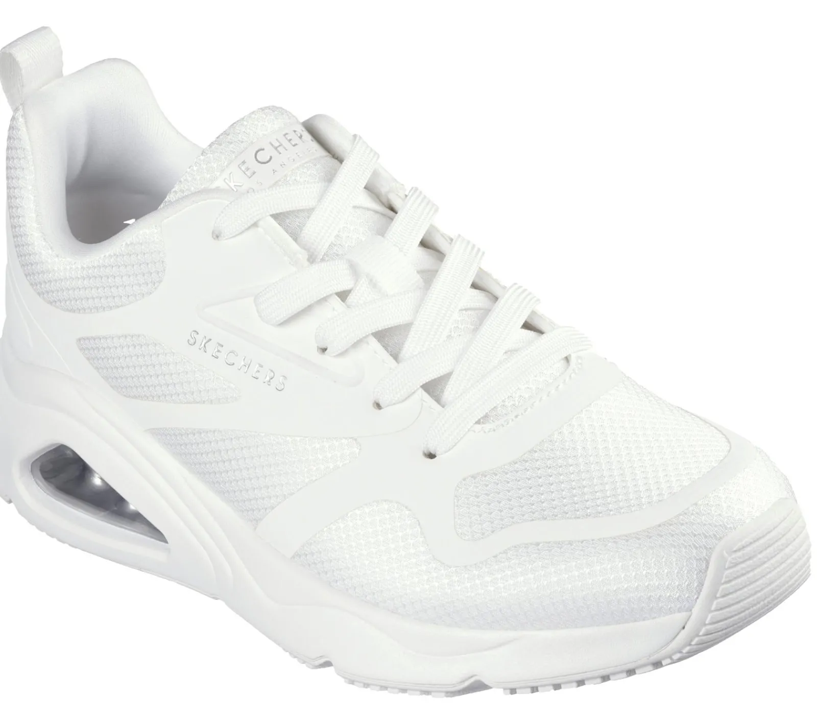 Com Atacadores|Sapatilhas Casuais-SKECHERS Tres-Air Uno - Revolution-Airy BRANCO / PRATEADO