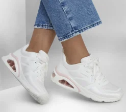 Com Atacadores|Sapatilhas Casuais-SKECHERS Tres-Air Uno - Revolution-Airy BRANCO