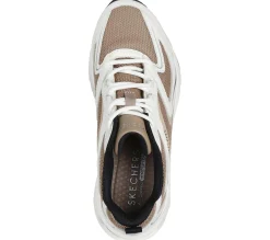 Com Atacadores|Sapatilhas Casuais-SKECHERS Tres-Air Uno - Street Fl-Air WHITE / TAN