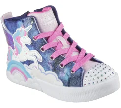 Com Atacadores|Luzes-SKECHERS Twinkle Magic NAVY / MULTICOR