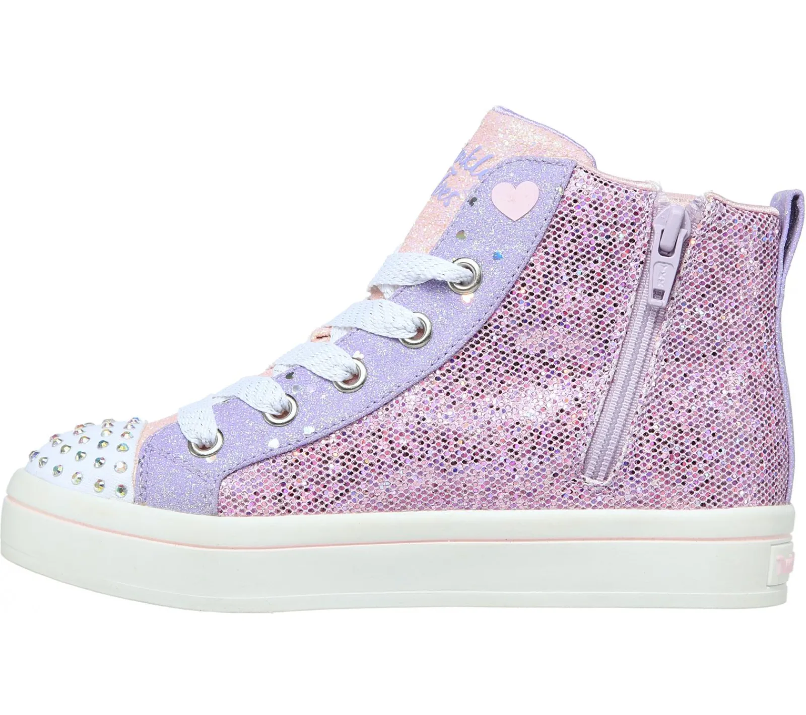 Com Atacadores|Luzes-SKECHERS Twinkle Toes: Twi-Lites 2.0 - Butterfly Wishes LAVANDA / MULTICOR