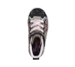 Calçado Sem Atacadores|Luzes-SKECHERS Twinkle Toes: Twi-Lites 2.0 - Kitty Cutie ROSA / DOURADO