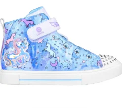 Luzes|Sapatilhas-SKECHERS Twinkle Toes: Twinkle Sparks - Unicorn Daydream AZUL / MULTICOR