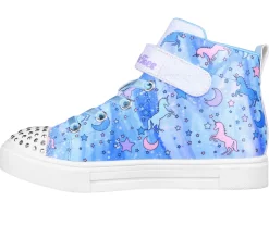 Luzes|Sapatilhas-SKECHERS Twinkle Toes: Twinkle Sparks - Unicorn Daydream AZUL / MULTICOR