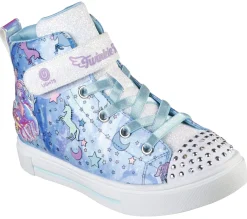 Luzes|Sapatilhas-SKECHERS Twinkle Toes: Twinkle Sparks - Unicorn Daydream AZUL / MULTICOR