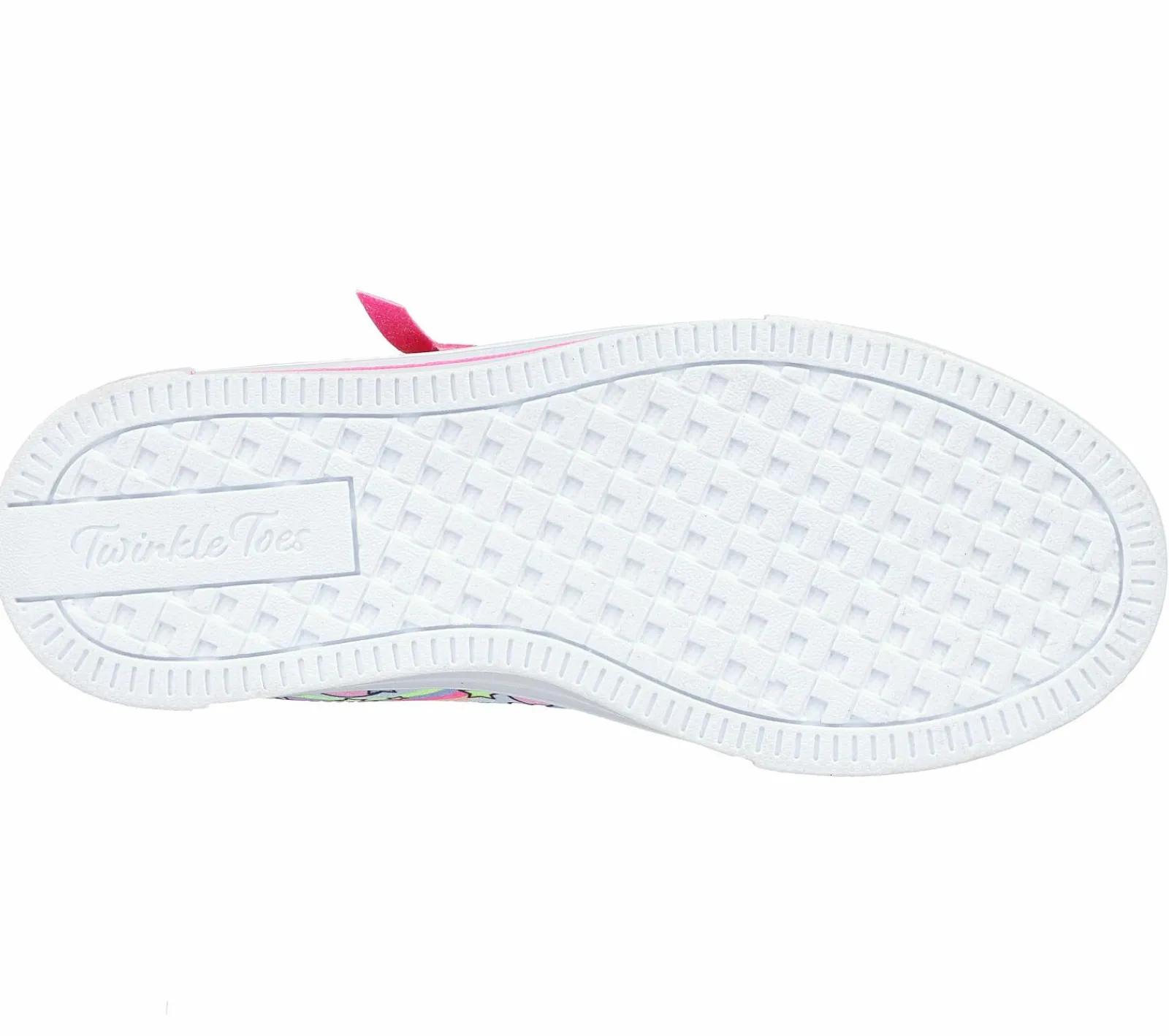 Com Atacadores|Luzes-SKECHERS Twinkle Toes: Twinkle Sparks - Flying Hearts ROSA CHOQUE / MULTICOR
