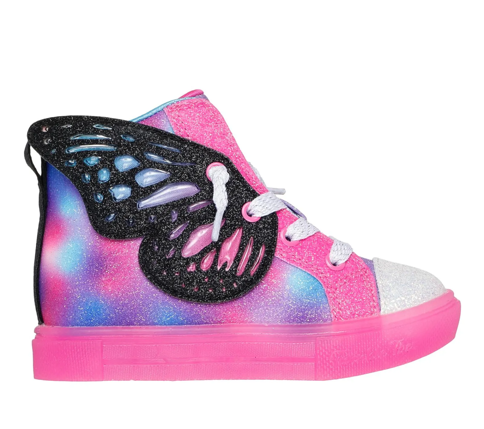 Luzes|Sapatilhas-SKECHERS Twinkle Toes: Twinkle Sparks Ice PRETO / MULTICOR