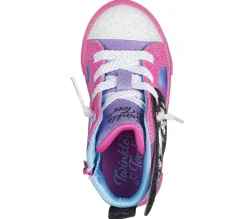 Luzes|Sapatilhas-SKECHERS Twinkle Toes: Twinkle Sparks Ice PRETO / MULTICOR
