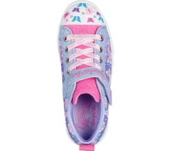 Luzes-SKECHERS Twinkle Toes: Twinkle Sparks - Ombre Flutter LAVANDA / MULTICOR