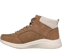 Com Atacadores|Botas-SKECHERS Ultra Flex 2.0 - Casual Mix CASTANHO CLARO