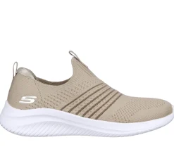 Calçado Sem Atacadores|Sapatilhas-SKECHERS Ultra Flex 3.0 - Classy Charm TAUPE