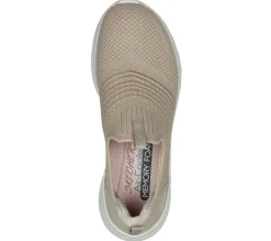 Calçado Sem Atacadores|Sapatilhas-SKECHERS Ultra Flex 3.0 - Classy Charm TAUPE