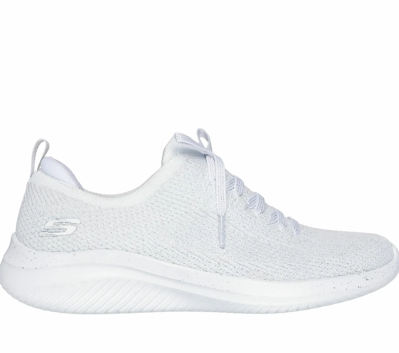 Calçado Sem Atacadores|Sapatilhas Casuais-SKECHERS Ultra Flex 3.0 - Elegant Night BRANCO / PRATEADO