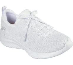 Calçado Sem Atacadores|Sapatilhas Casuais-SKECHERS Ultra Flex 3.0 - Elegant Night BRANCO / PRATEADO