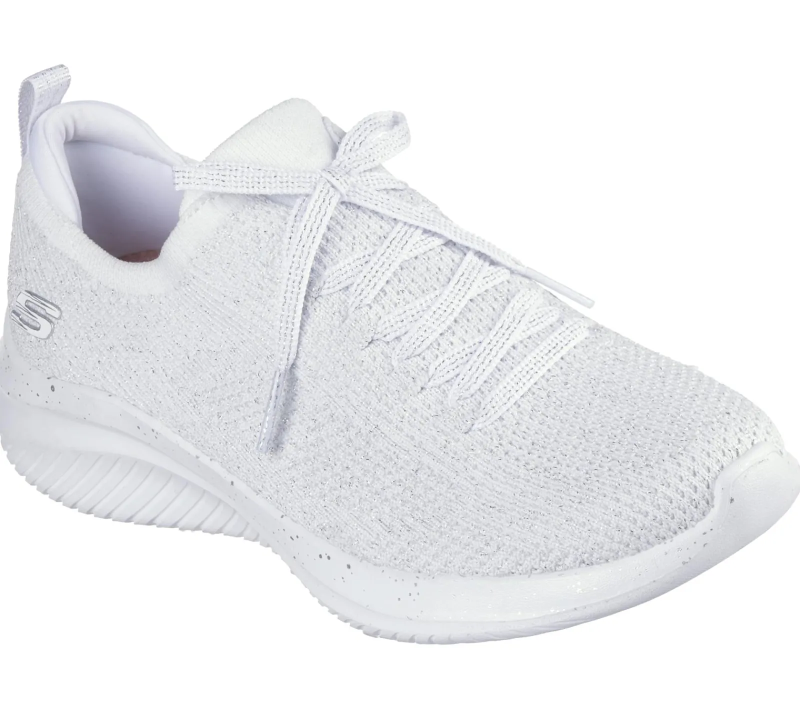 Calçado Sem Atacadores|Sapatilhas Casuais-SKECHERS Ultra Flex 3.0 - Elegant Night BRANCO / PRATEADO