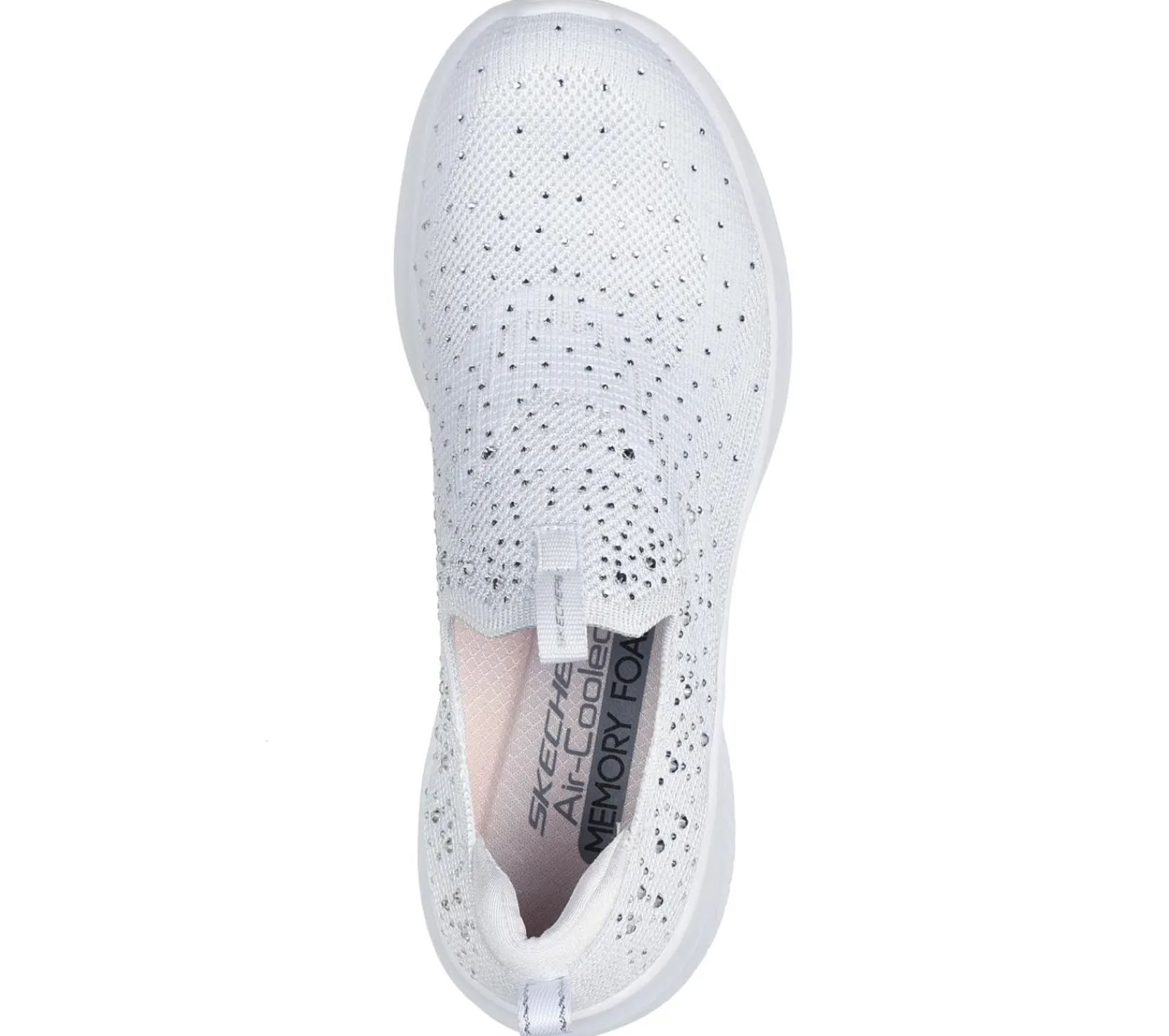 Calçado Sem Atacadores|Sapatilhas Casuais-SKECHERS Ultra Flex 3.0 - Glam Night BRANCO / PRATEADO