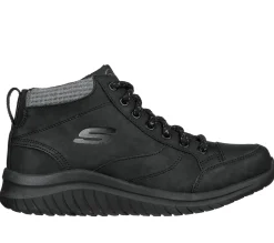 Com Atacadores|Botas-SKECHERS Ultra Flex 2.0 - Social Crew PRETO