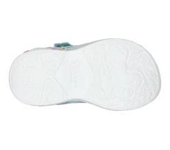Calçado Sem Atacadores|Luzes-SKECHERS Unicorn Dreams - Majestic Bliss ROXO / MULTICOR