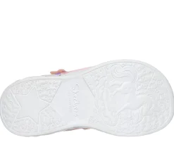 Calçado Sem Atacadores|Luzes-SKECHERS Unicorn Dreams - Majestic Bliss ROSA CLARO
