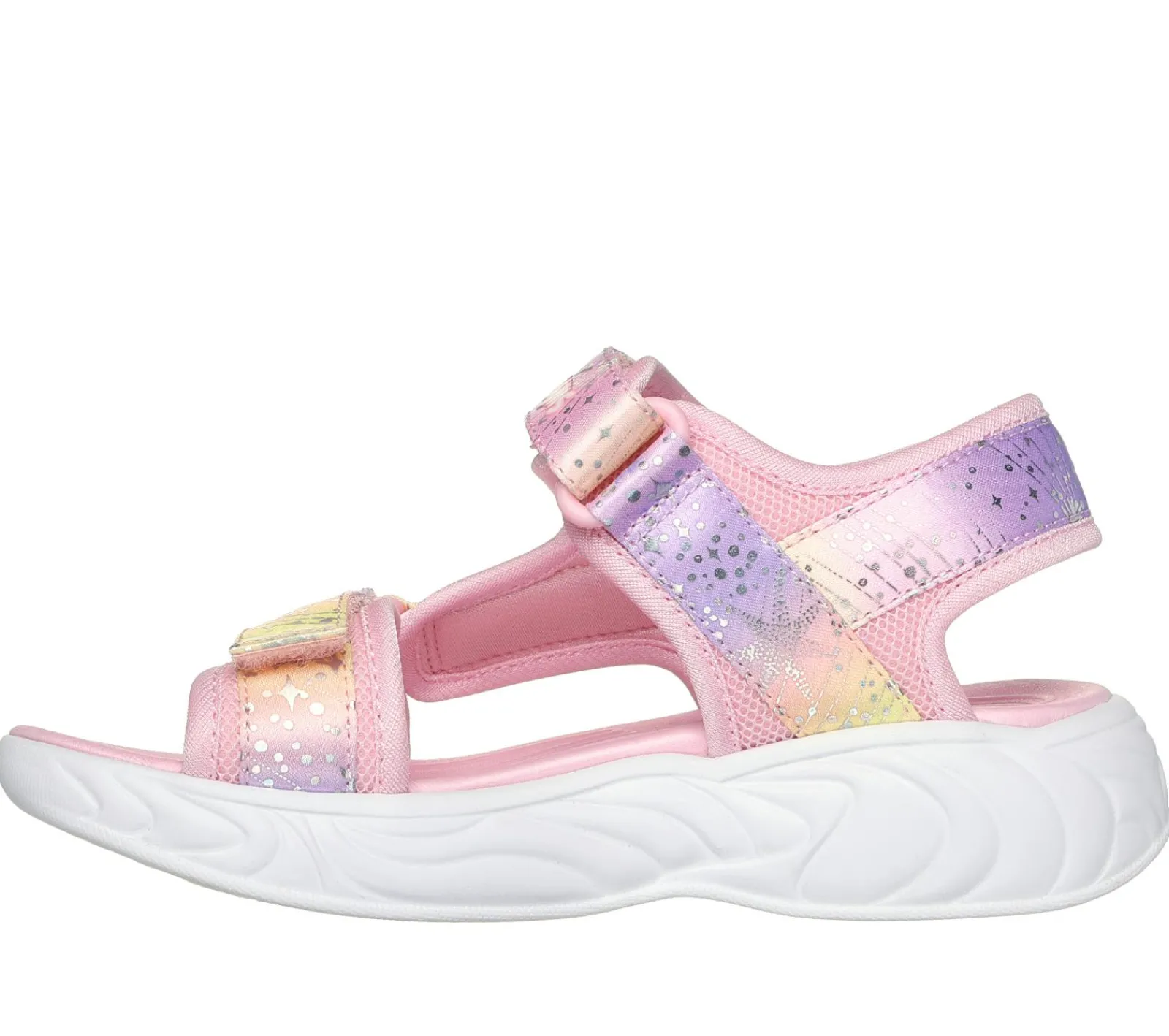 Calçado Sem Atacadores|Luzes-SKECHERS Unicorn Dreams - Majestic Bliss ROSA CLARO