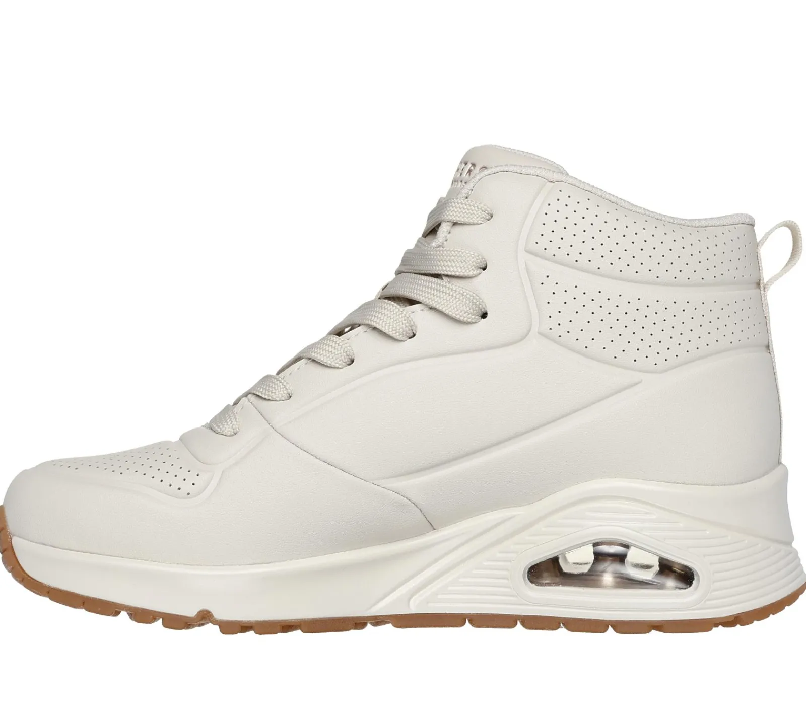 Com Atacadores|Botas-SKECHERS Uno - - Stand High BRANCO SUJO