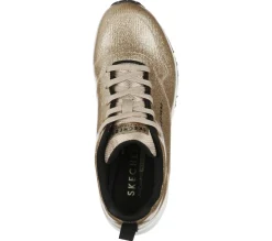 Com Atacadores|Sapatilhas Casuais-SKECHERS Uno - Diamond Shatter CHAMPAGNE