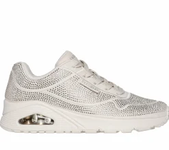 Com Atacadores|Sapatilhas Casuais-SKECHERS Uno - Disco Rave TAUPE