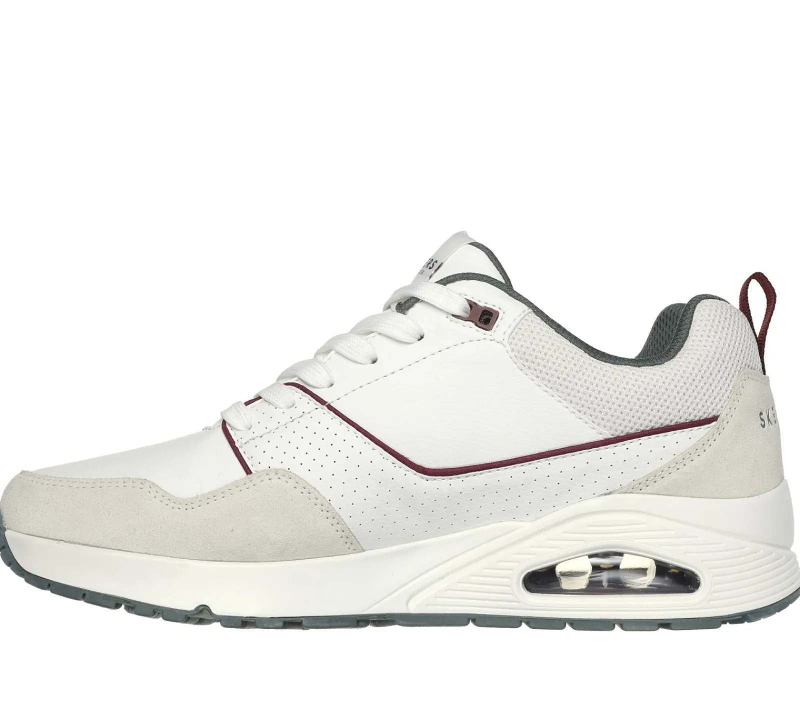 Sapatos Com Atacadores|Sapatilhas Casuais-SKECHERS Uno - Retro One BRANCO / VERDE
